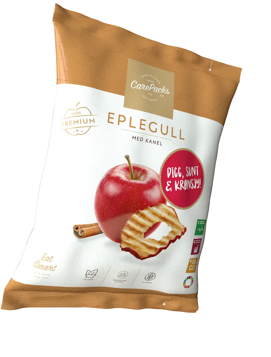 Eplegull med Kanel — pakningen
