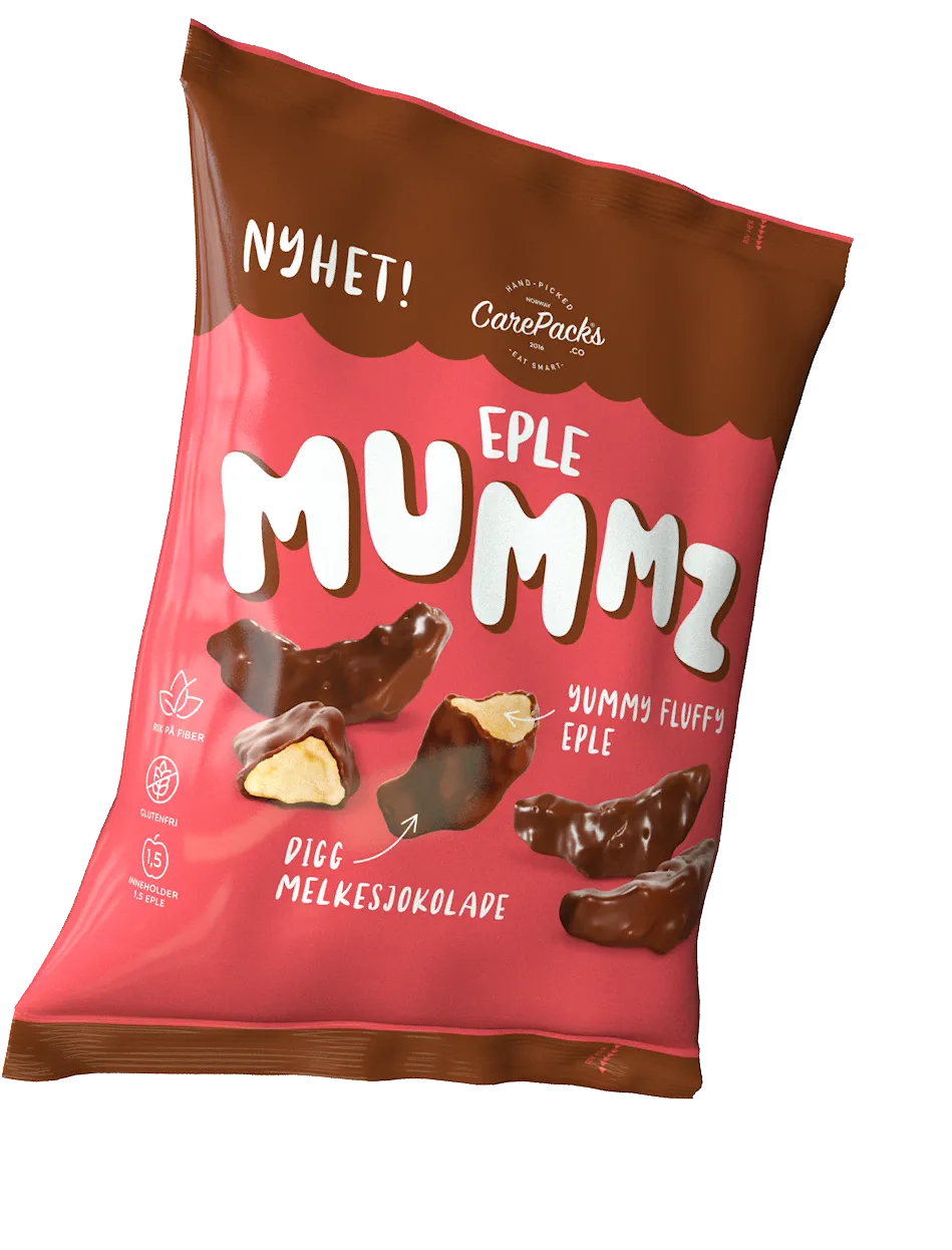 Eplemummz — pakningen